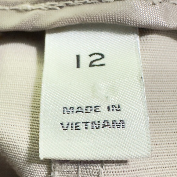 Dana Buchman Women’s Pants Size 12 Beige Stretch Cotton Blend Straight Leg - Picture 5 of 10